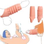 2Pcs Cock Ring for Men Delay Ejaculation, Reusable Penis Ring Penis Enlarger with 2 Different Patterns for Male Stimulating Women Enhance Sexual Pleasure