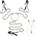 Adjustable Nipple Clamps, Entertainment Clip for Women Non-Piercing Nipplerings Clip, Nipple Clips & Clitoris Clamp BDSM Adult Sex Toys & Games for Couples Gifts (A)