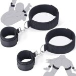 BDSM Bondage Sex Toys Restraints, Couples Sex Toy Handcuffs Adjustable Sex Cuffs Sex Restraints Straps Wrist-to-Thigh, Restraint Set Adult Sex Toys for Couple