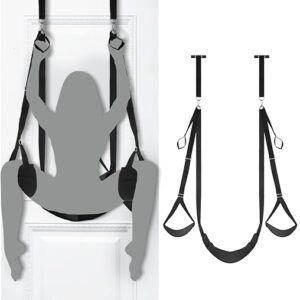 SEXY SLAVE Door Sex Swing with Seat, Adult Sex Toys Bondage Love Slings for Adult Couples with Adjustable Straps, Holds up to 300lbs