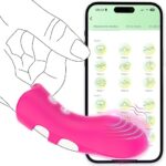 Vibrator Finger Vibrator with App and Bluetooth Remote Control Vibrators for Her Clitoris and G-Spot with 9 Vibration Modes Sex Toys for Women Sex Toys for Couples Women...